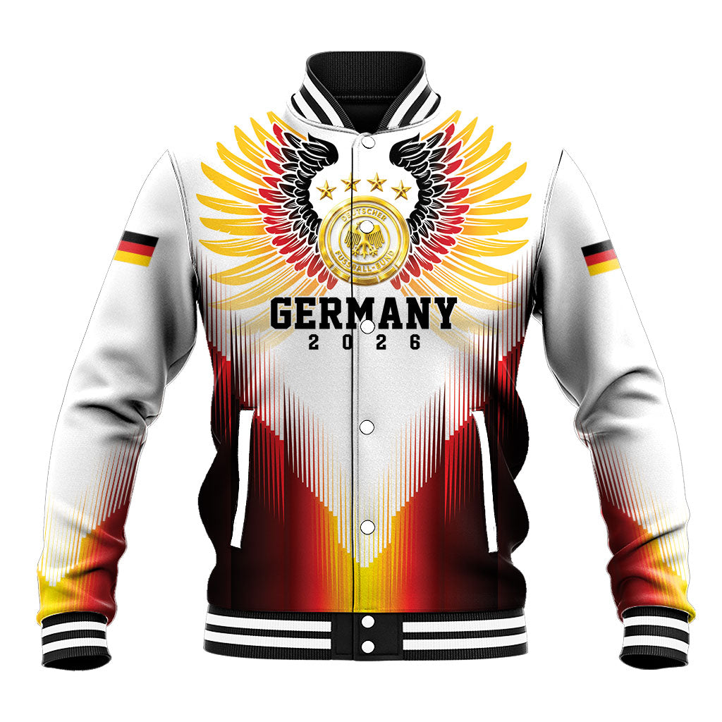 Custom Germany Football 2026 Baseball Jacket Deutschland Eagle Wings Special Style