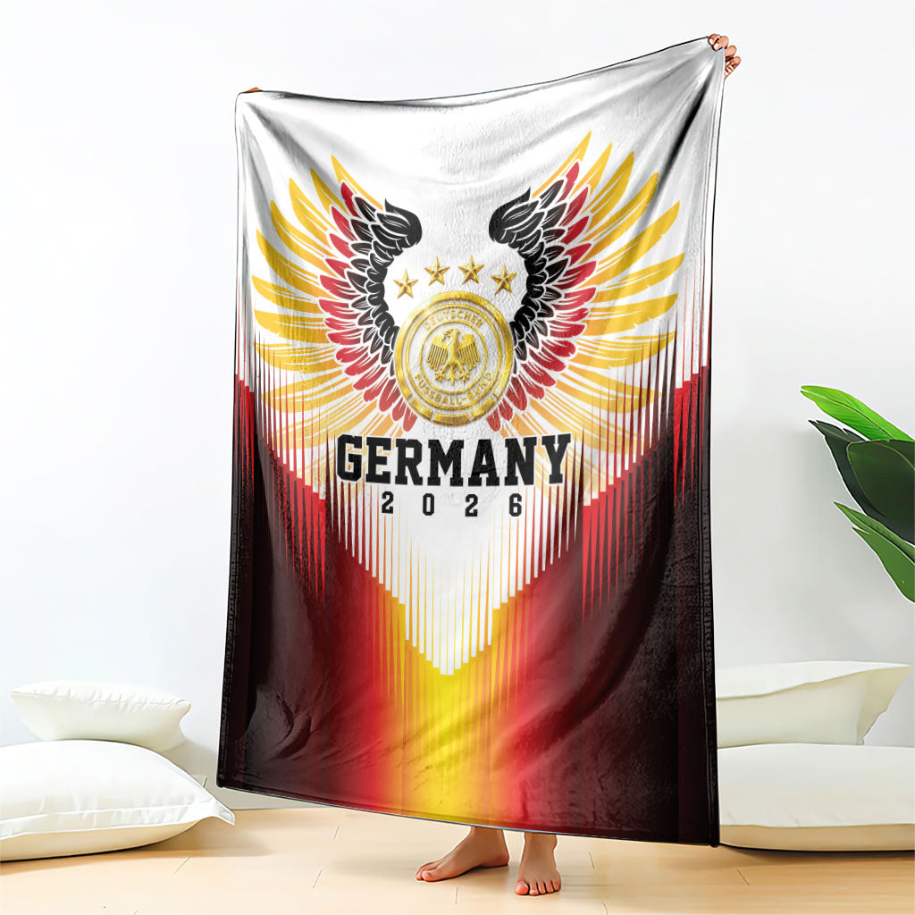 Germany Football 2026 Blanket Deutschland Eagle Wings Special Style