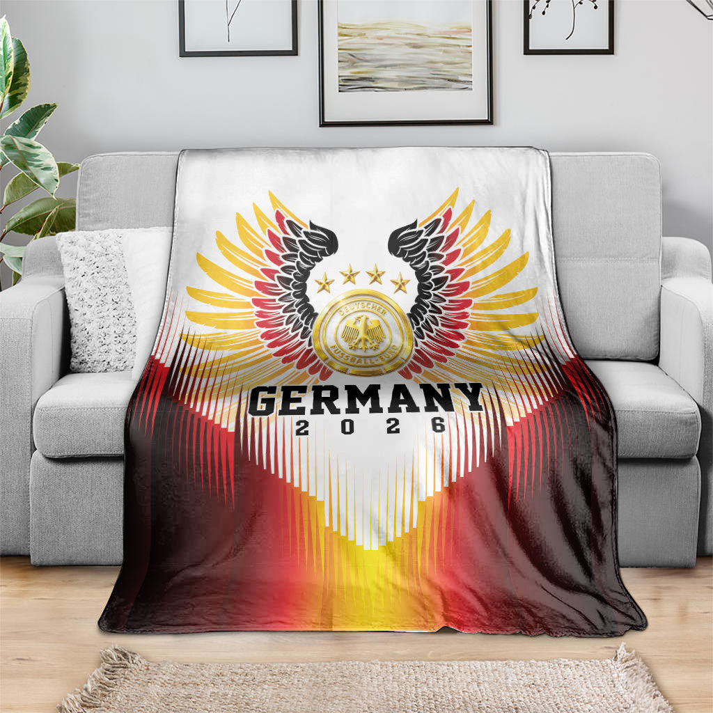 Germany Football 2026 Blanket Deutschland Eagle Wings Special Style