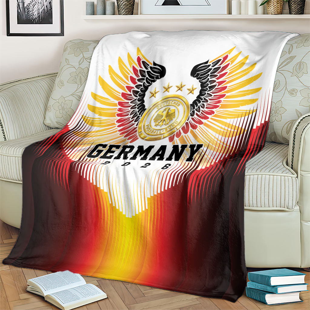 Germany Football 2026 Blanket Deutschland Eagle Wings Special Style