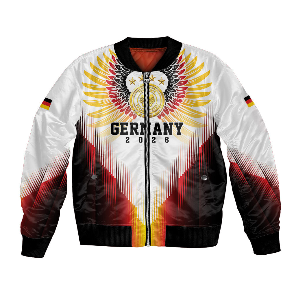 Custom Germany Football 2026 Bomber Jacket Deutschland Eagle Wings Special Style
