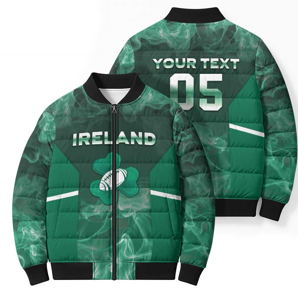 Custom Ireland Rugby 2026 Bomber Puffer Jacket Unique Style