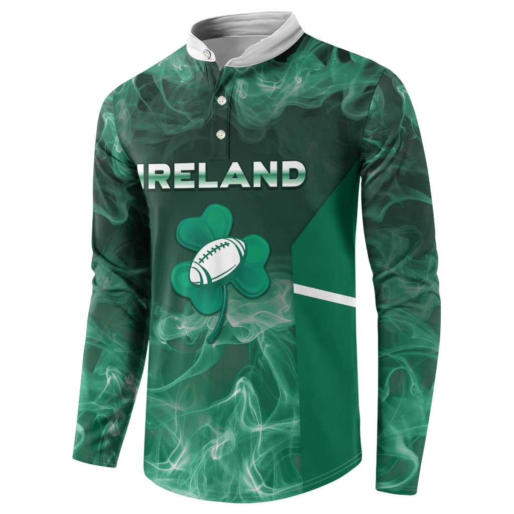 Custom Ireland Rugby 2026 Button Sweatshirt Unique Style