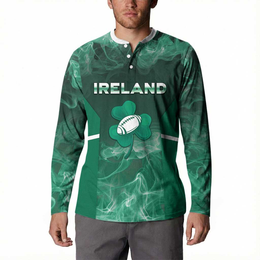 Custom Ireland Rugby 2026 Button Sweatshirt Unique Style