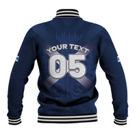 Custom Scotland Rugby 2026 Baseball Jacket Scottish Thistle Flag Style