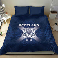 Scotland Rugby 2026 Bedding Set Scottish Thistle Flag Style
