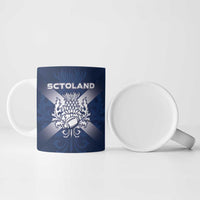Custom Scotland Rugby 2026 Ceramic Mug Scottish Thistle Flag Style