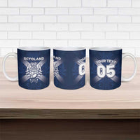 Custom Scotland Rugby 2026 Ceramic Mug Scottish Thistle Flag Style