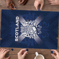 Scotland Rugby 2026 Puzzle Scottish Thistle Flag Style