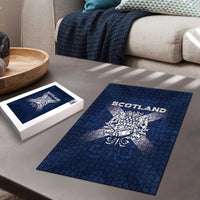 Scotland Rugby 2026 Puzzle Scottish Thistle Flag Style