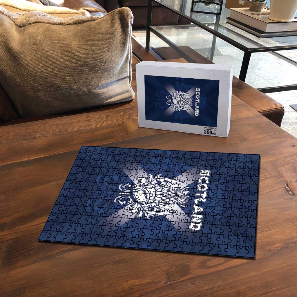 Scotland Rugby 2026 Puzzle Scottish Thistle Flag Style