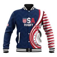 Custom USA Rugby 2026 Baseball Jacket Sporty Style