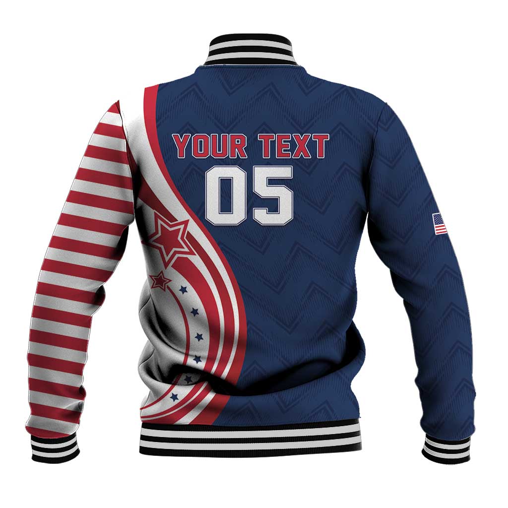 Custom USA Rugby 2026 Baseball Jacket Sporty Style
