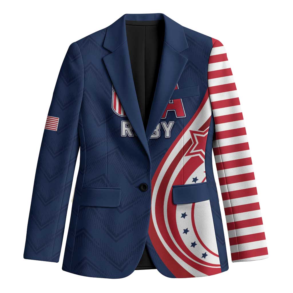 Custom USA Rugby 2026 Blazer Sporty Style