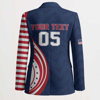 Custom USA Rugby 2026 Blazer Sporty Style