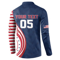 Custom USA Rugby 2026 Button Sweatshirt Sporty Style