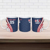 Custom USA Rugby 2026 Ceramic Mug Sporty Style