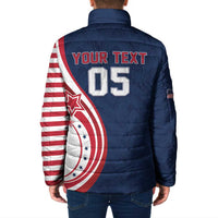 Custom USA Rugby 2026 Padded Jacket Sporty Style