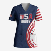 Custom USA Rugby 2026 Scrub Top Sporty Style