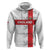 Custom England Rugby Zip Hoodie Vintage Style
