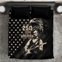 America 250th Anniversary Bedding Set Abraham Lincoln Playing Guitar 4th July