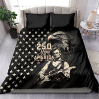 America 250th Anniversary Bedding Set Abraham Lincoln Playing Guitar 4th July