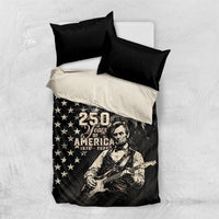 America 250th Anniversary Bedding Set Abraham Lincoln Playing Guitar 4th July