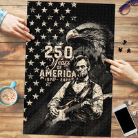 America 250th Anniversary Puzzle Abraham Lincoln Playing Guitar 4th July