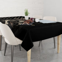 America 250th Anniversary Tablecloth Abraham Lincoln Playing Guitar 4th July