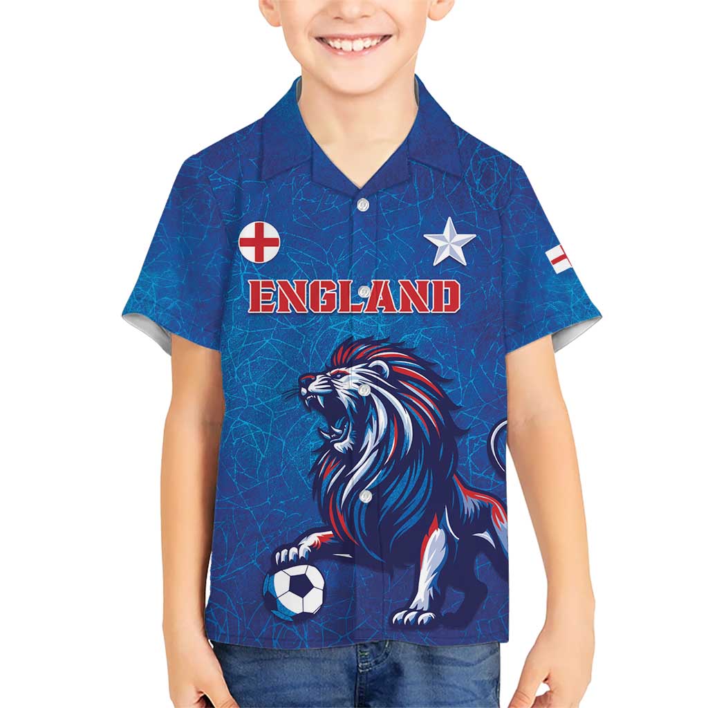 Custom England 2024 Football Kid Hawaiian Shirt Go Champions Lionesses LT05 - Wonder Print Shop