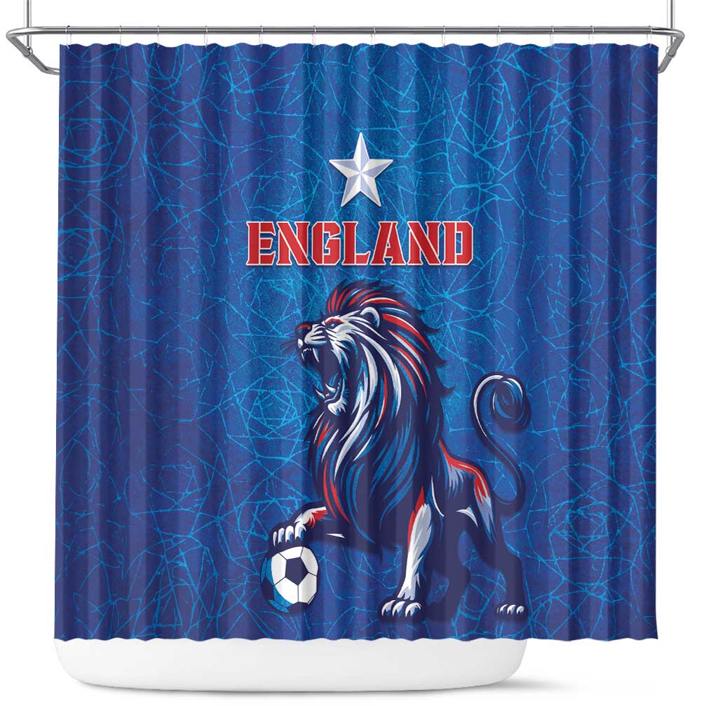 England 2024 Football Shower Curtain Go Champions Lionesses