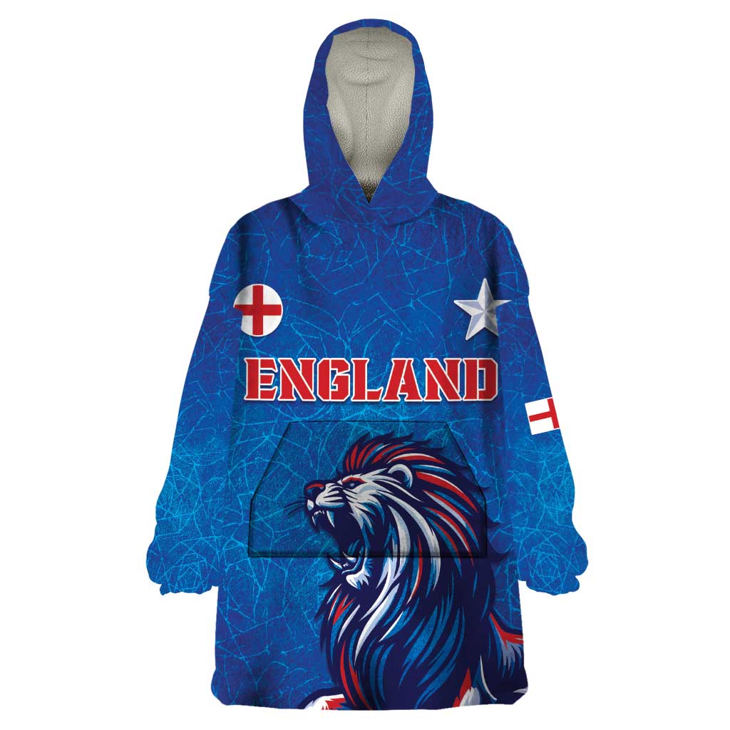 Custom England 2024 Football Wearable Blanket Hoodie Go Champions Lionesses