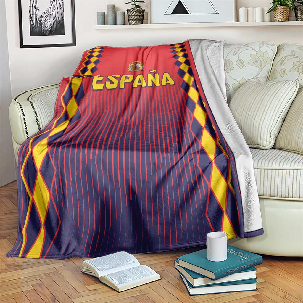 Spain 2024 Football Blanket Go Champions La Roja Simple Style