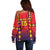 Custom Spain 2024 Football Off Shoulder Sweater Go Champions La Roja Simple Style LT05 - Wonder Print Shop