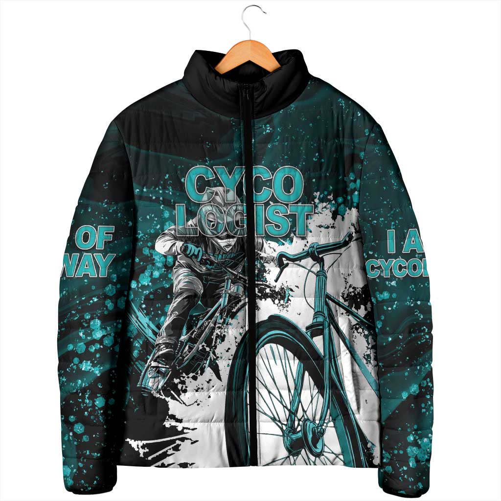 Cycologist Cycling Padded Jacket Grunge Style - Wonder Print Shop