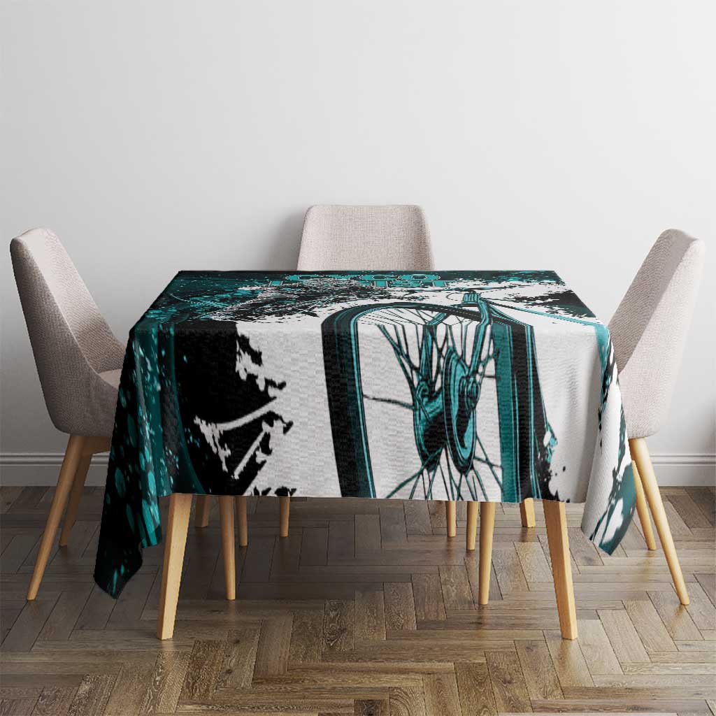 Cycologist Cycling Tablecloth Grunge Style - Wonder Print Shop