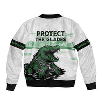 Alligator Alcatraz Defend Human Rights Bomber Jacket Defend The Everglades - Wonder Print Shop