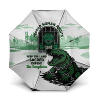 Alligator Alcatraz Defend Human Rights Umbrella Defend The Everglades - Wonder Print Shop