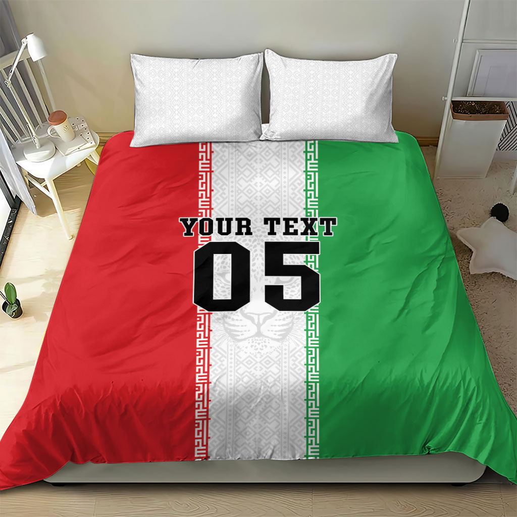 Custom Iran Football 2026 Bedding Set Go Team Melli Flag Style