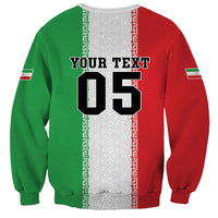 Custom Iran Football 2026 Sweatshirt Go Team Melli Flag Style