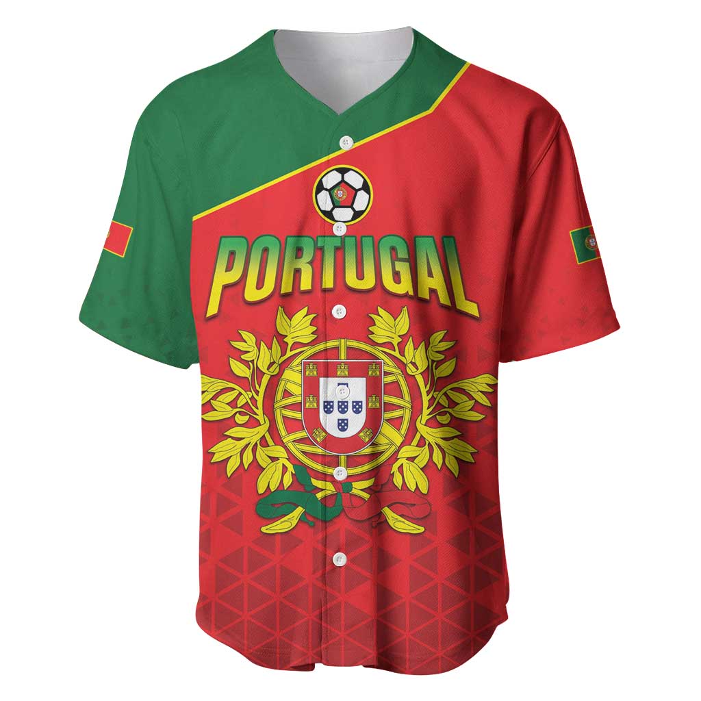 Custom Portugal 2024 Football Baseball Jersey Go Champions A Selecao das Quinas LT05 - Wonder Print Shop