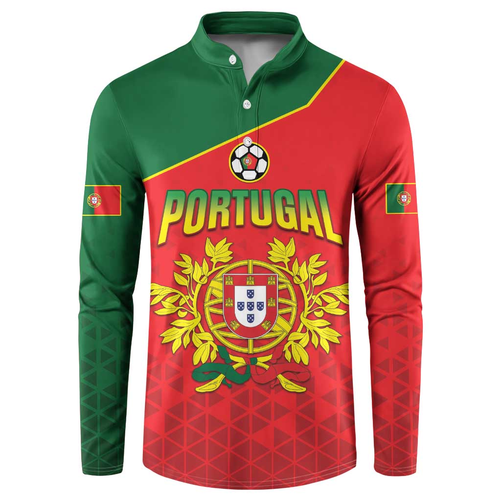 Custom Portugal 2024 Football Button Sweatshirt Go Champions A Selecao das Quinas LT05 - Wonder Print Shop