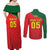 Custom Portugal 2024 Football Couples Matching Off Shoulder Maxi Dress and Long Sleeve Button Shirt Go Champions A Selecao das Quinas LT05 - Wonder Print Shop