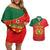 Custom Portugal 2024 Football Couples Matching Off Shoulder Short Dress and Hawaiian Shirt Go Champions A Selecao das Quinas LT05 - Wonder Print Shop