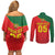 Custom Portugal 2024 Football Couples Matching Off Shoulder Short Dress and Long Sleeve Button Shirt Go Champions A Selecao das Quinas LT05 - Wonder Print Shop