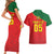 Custom Portugal 2024 Football Couples Matching Short Sleeve Bodycon Dress and Hawaiian Shirt Go Champions A Selecao das Quinas LT05 - Wonder Print Shop