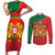 Custom Portugal 2024 Football Couples Matching Short Sleeve Bodycon Dress and Long Sleeve Button Shirt Go Champions A Selecao das Quinas LT05 - Wonder Print Shop