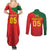 Custom Portugal 2024 Football Couples Matching Summer Maxi Dress and Long Sleeve Button Shirt Go Champions A Selecao das Quinas LT05 - Wonder Print Shop