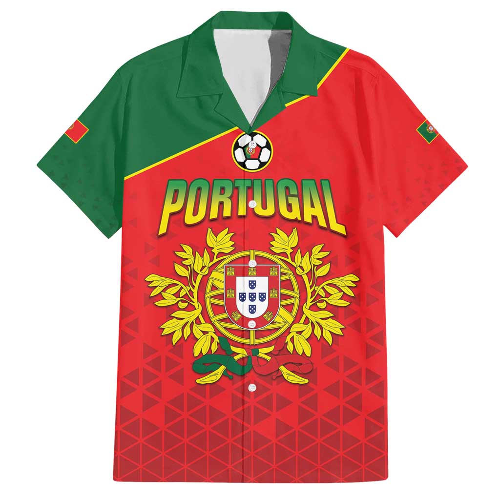 Custom Portugal 2024 Football Hawaiian Shirt Go Champions A Selecao das Quinas LT05 - Wonder Print Shop