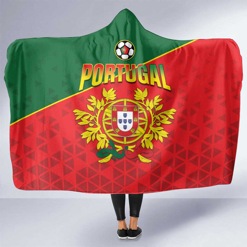 Portugal 2024 Football Hooded Blanket Go Champions A Selecao das Quinas